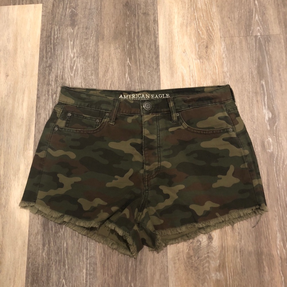 AE camo shorts